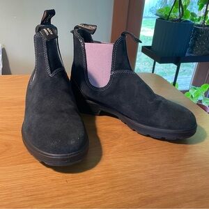 Blundstone Navy Suede Chelsea Boots